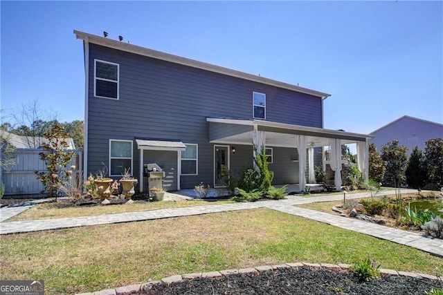 190 Crown Pointe Dr, Dawsonville, GA 30534 - back of house featuring covered porch