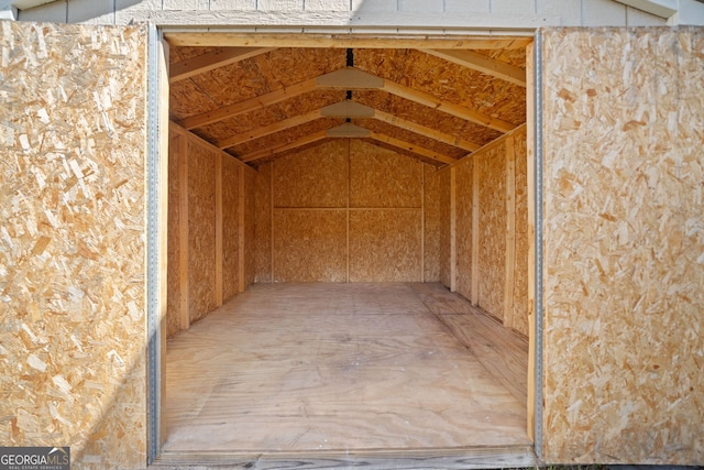 view of storage room
