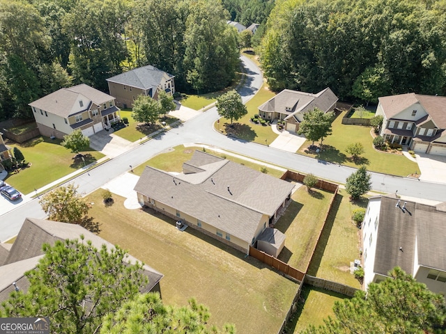 birds eye view of property featuring a residential view