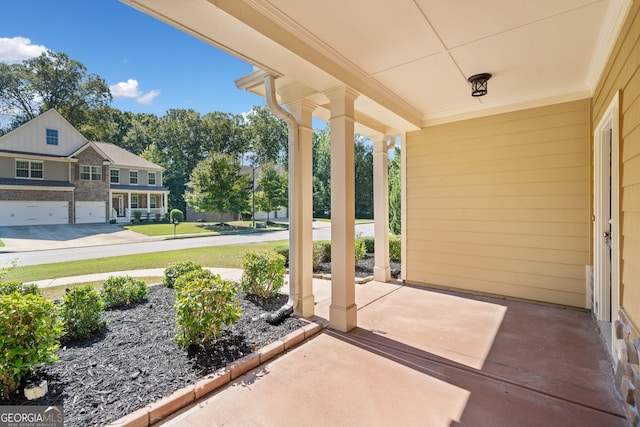 view of patio / terrace featuring covered porch