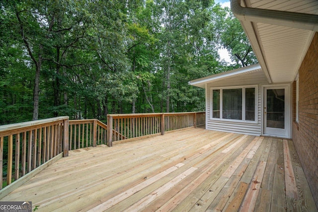 view of deck