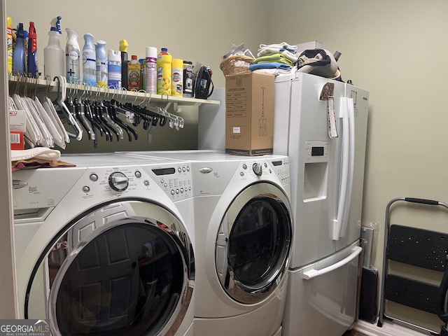 198 Oakdale Rd SE, Cairo, GA 39828 - laundry room featuring washer and dryer and laundry area