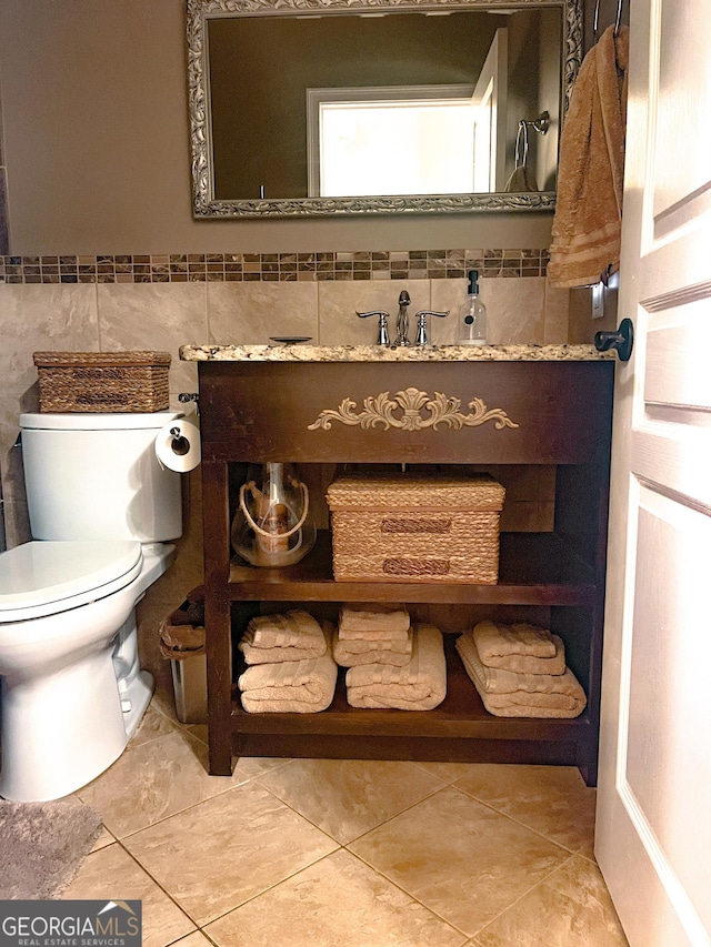 198 Oakdale Rd SE, Cairo, GA 39828 - half bathroom with toilet and tile patterned floors