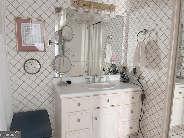 198 Oakdale Rd SE, Cairo, GA 39828 - bathroom featuring tile walls and vanity