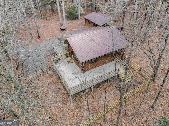 335 Misty Hollow Rd, Ellijay, GA 30536 - aerial view of property and surrounding area