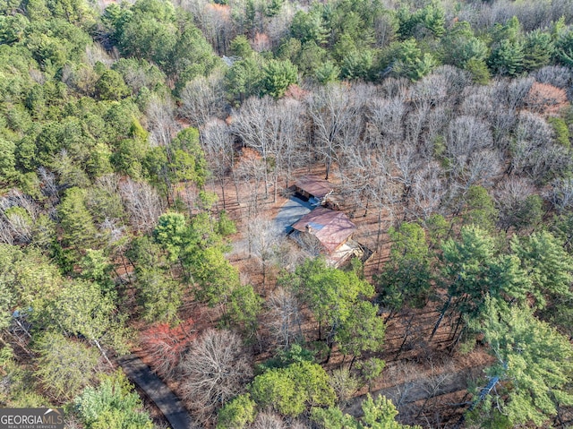 335 Misty Hollow Rd, Ellijay, GA 30536 - aerial view of property and surrounding area with a heavily wooded area