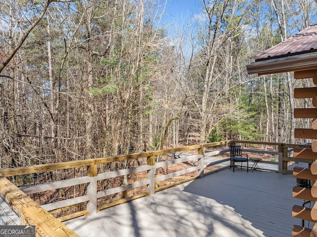 335 Misty Hollow Rd, Ellijay, GA 30536 - view of wooden deck