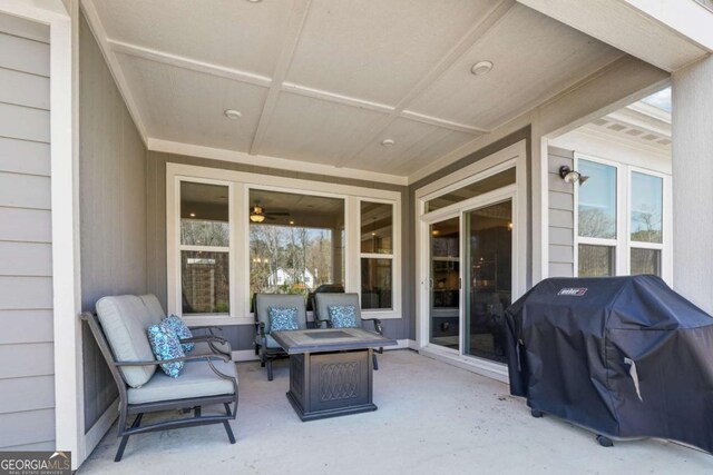 67 Narrowleaf Ln, Dallas, GA 30157 - view of patio with area for grilling