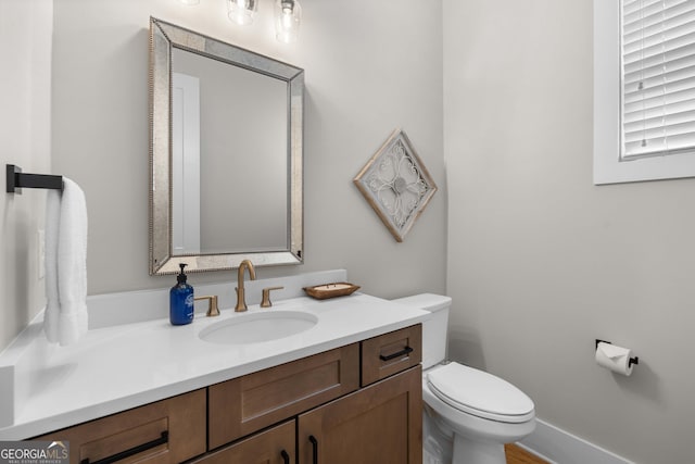 24 Harrison Ln, Blue Ridge, GA 30513 - half bath featuring vanity and toilet