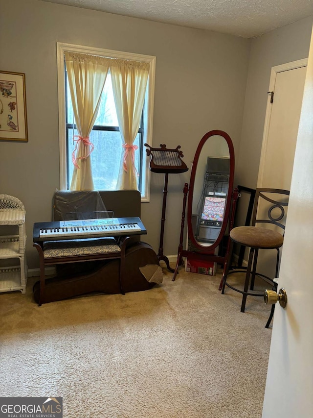 575 Lake Laurel Rd, Milledgeville, GA 31061 - living area featuring baseboards and carpet floors