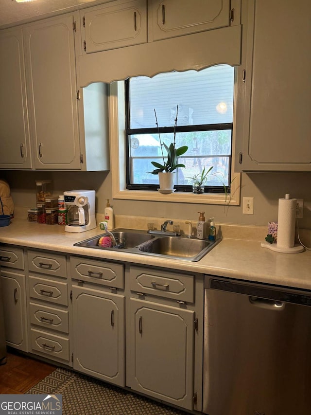575 Lake Laurel Rd, Milledgeville, GA 31061 - kitchen with a sink, stainless steel dishwasher, a wealth of natural light, and light countertops