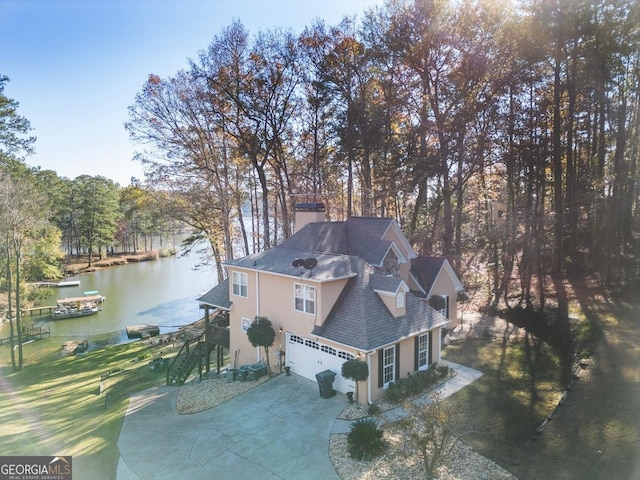667 Cardinal Dr, Monticello, GA 31064 - aerial view with a water view