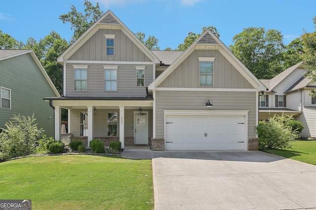 557 Winder Trl, Canton, GA 30114 - craftsman inspired home featuring board and batten siding, brick siding, and a front yard
