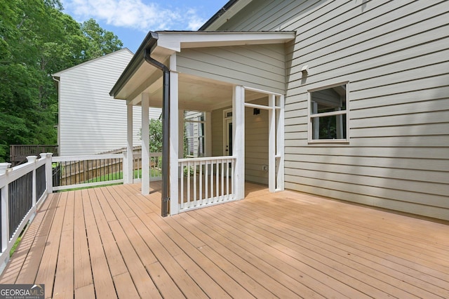 557 Winder Trl, Canton, GA 30114 - view of wooden terrace