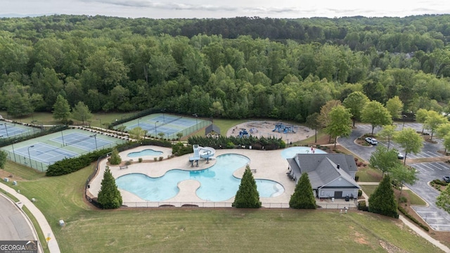 557 Winder Trl, Canton, GA 30114 - drone / aerial view of a forest