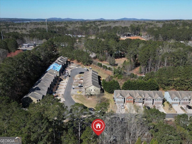 145 Sunset Ln, Woodstock, GA 30189 - aerial overview of property's location featuring a forest