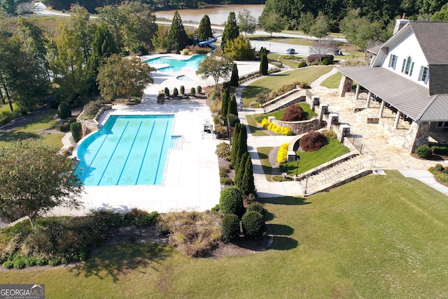 drone / aerial view