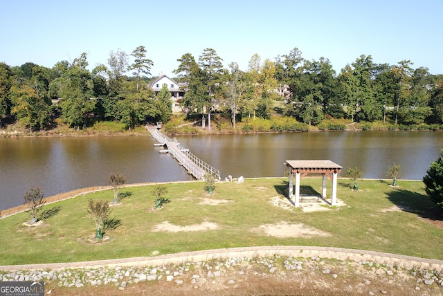 view of water feature