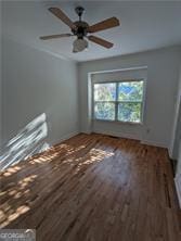 234 Carlyle Park Dr NE, Atlanta, GA 30307 - empty room featuring ceiling fan and wood finished floors