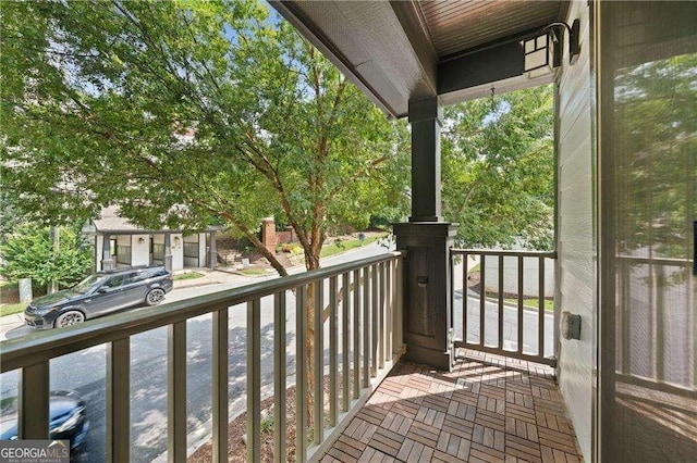 view of balcony