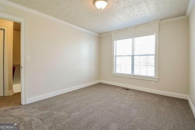 3543 Benthollow Way, Duluth, GA 30096 - spare room with carpet flooring, ornamental molding, and baseboards