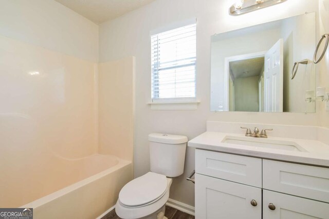 3543 Benthollow Way, Duluth, GA 30096 - full bath featuring toilet, vanity, and shower / bath combination