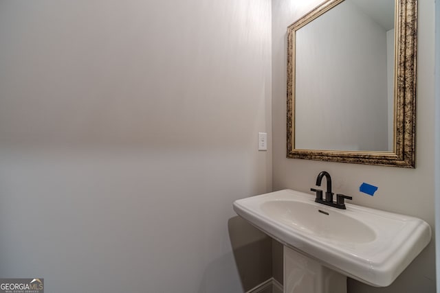 bathroom with a sink