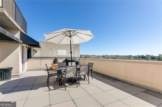 view of patio / terrace with outdoor dining area