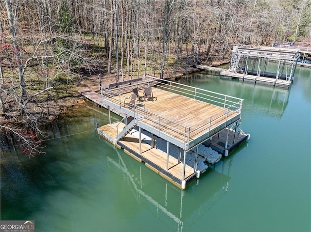3795 Duckcove Way, Cumming, GA 30041 - dock area featuring a water view
