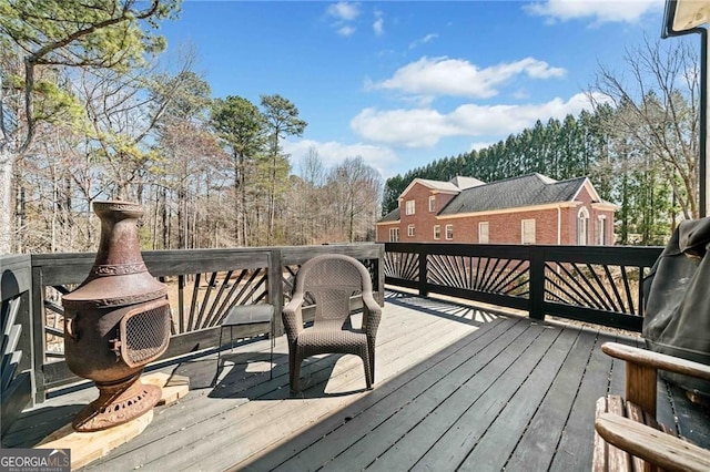 3795 Duckcove Way, Cumming, GA 30041 - view of wooden terrace