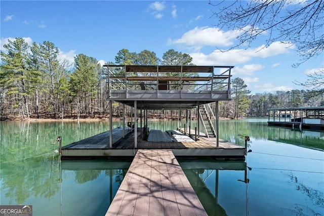 3795 Duckcove Way, Cumming, GA 30041 - dock featuring a water view