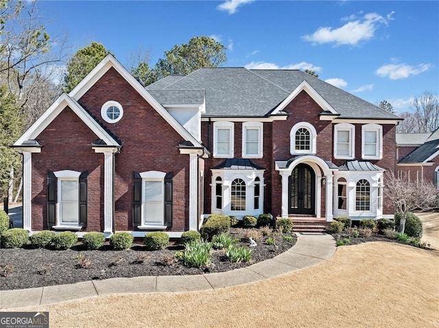 3795 Duckcove Way, Cumming, GA 30041 - view of front of property with brick siding, roof with shingles, and a standing seam roof