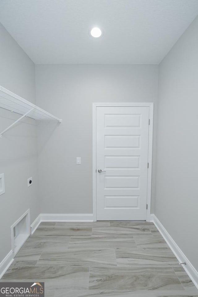 114 Richard Lee Dr, Kingsland, GA 31548 - washroom with hookup for an electric dryer, recessed lighting, and hookup for a washing machine