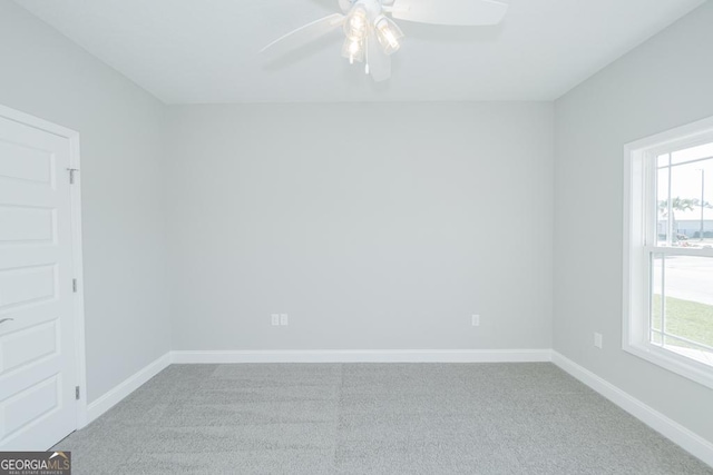 114 Richard Lee Dr, Kingsland, GA 31548 - carpeted empty room with a ceiling fan and plenty of natural light