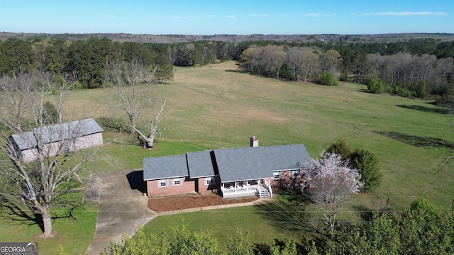 1848 Tenny Nelson Rd, Grantville, GA 30220 - aerial view with a rural view