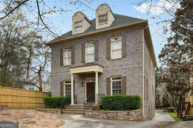 1109 Pine Grove Ave, Brookhaven, GA 30319 - georgian-style home with brick siding