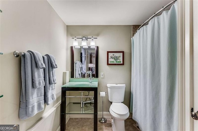 1109 Pine Grove Ave, Brookhaven, GA 30319 - full bathroom with vanity, tile patterned floors, and a shower with curtain