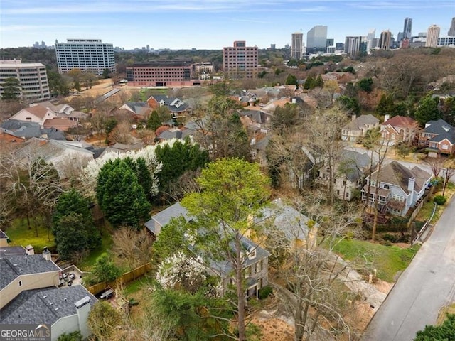 1109 Pine Grove Ave, Brookhaven, GA 30319 - aerial view of property and surrounding area with nearby urban area