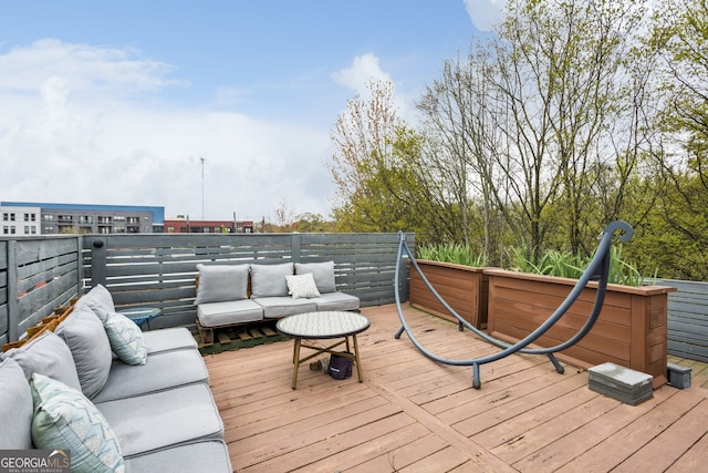 307 Cherokee Ave SE Unit 3, Atlanta, GA 30312 - deck featuring an outdoor hangout area