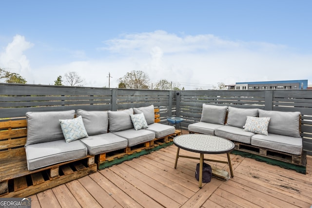 307 Cherokee Ave SE Unit 3, Atlanta, GA 30312 - deck featuring an outdoor hangout area