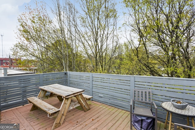 307 Cherokee Ave SE Unit 3, Atlanta, GA 30312 - deck with outdoor dining space