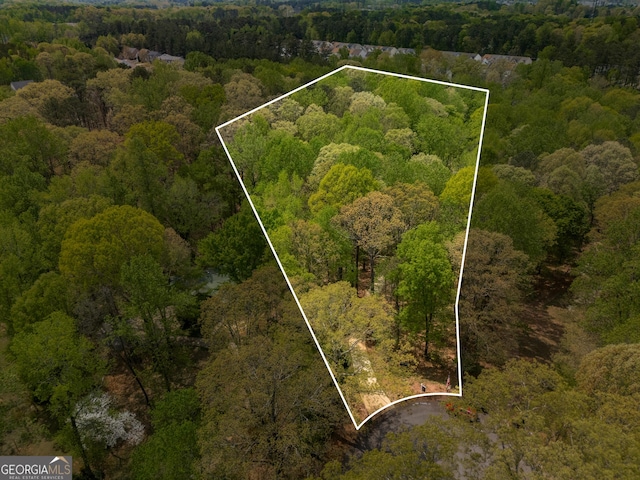 2977 Glover Dr, Cumming, GA 30040 - aerial view of property's location with property parcel outlined