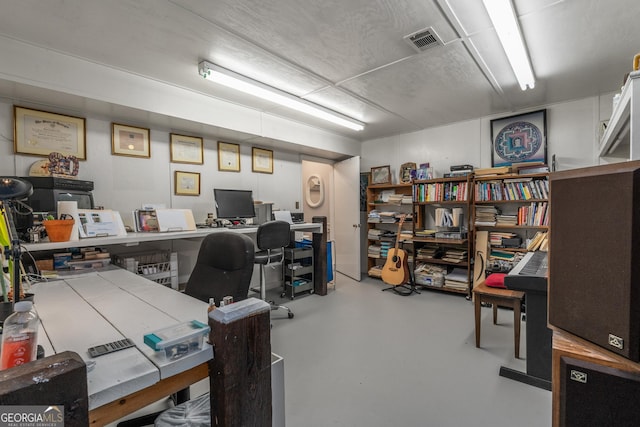2977 Glover Dr, Cumming, GA 30040 - office with finished concrete flooring