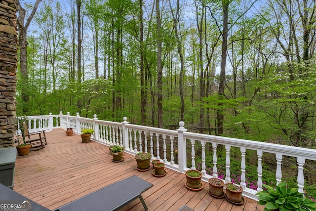 2977 Glover Dr, Cumming, GA 30040 - view of wooden deck