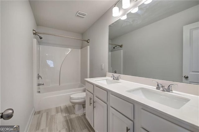 106 Lighthouse Cv SW, Adairsville, GA 30103 - full bathroom featuring bathing tub / shower combination and double vanity