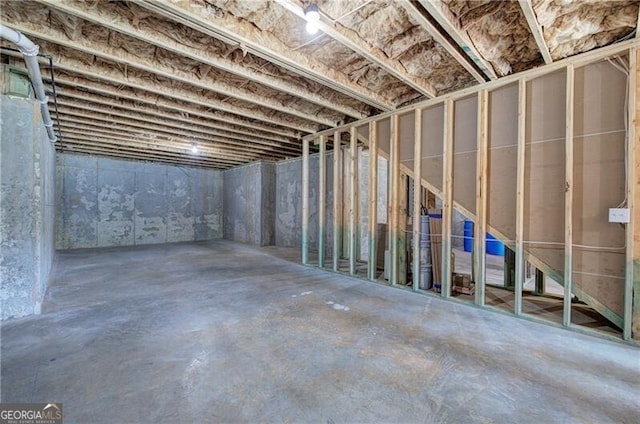 106 Lighthouse Cv SW, Adairsville, GA 30103 - view of unfinished basement