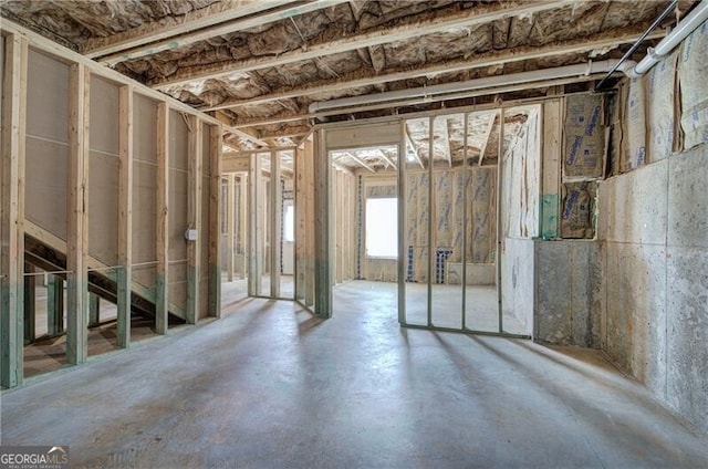 miscellaneous room with concrete floors