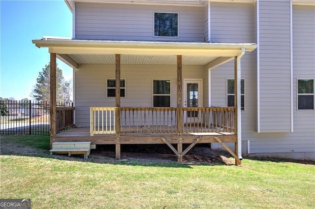106 Lighthouse Cv SW, Adairsville, GA 30103 - back of house with a wooden deck