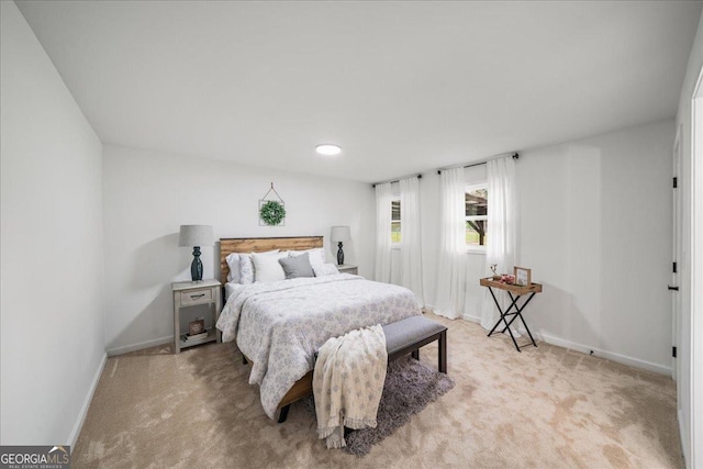 3951 Covered Bridge Rd SW, Smyrna, GA 30082 - bedroom featuring light carpet, baseboards, and recessed lighting