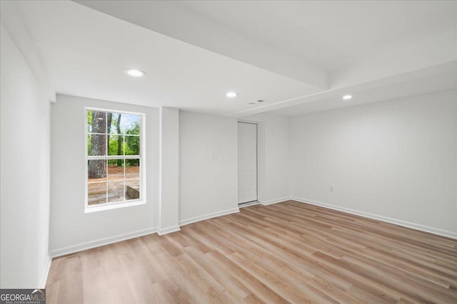 3951 Covered Bridge Rd SW, Smyrna, GA 30082 - empty room featuring recessed lighting, light wood-style flooring, and baseboards